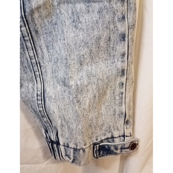 Vtg 1980s 90s Blue Zone Men's Acid Wash Pants Cargo 650 Tapered Leg - Picture 3 of 9